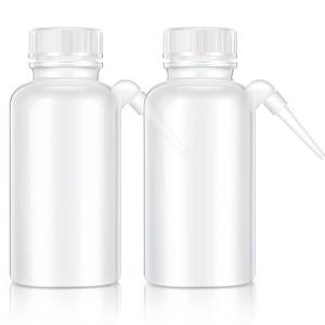 lot 2106 image: Honeydak 2 Pack 250ml Squeeze Wash Bottles LDPE Lab Bottle with Down Spout