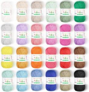 lot 2110 image: Katech Pure Cotton Yarn for Crocheting & Knitting   Baby Cotton, 137 Yds