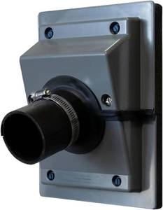 lot 2121 image: HVAC Wall Penetration & Line-Set Cover Kit, 2.36in Gasket Aperture, Grey