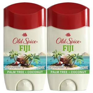 lot 2173 image: Old Spice Dry Feel Antiperspirant Deodorant, Fiji Coconut, 2.6 oz (2-pack)