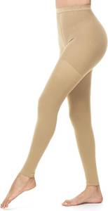 lot 2182 image: Compression Tights 20-30 mmHg, Medical Support Hose, Footless Unisex 4X
