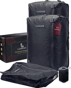 lot 2202 image: 2packbag Vacuum Travel Bags with Pump, Reusable Nylon, Rechargeable Pump