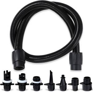 lot 2242 image: Paddle Board Pump Adapter Set with 7 Air Valve Nozzles for SUPs, Kayaks