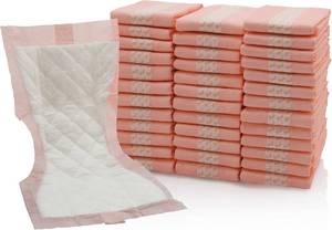 lot 2244 image: Large Super-Absorbent Contoured Hospital-Style Pad Liners 7x14 Pack of 40 XL