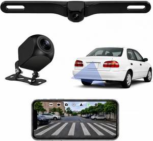 lot 2276 image: Wireless Backup Camera 1080P, 2.4GHz WiFi, IP68 Night Vision, License Plate