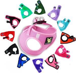 lot 2294 image: EcoBark XS Dog Harness, Soft Mesh Vest, Reflective Baby Pink, Adjustable