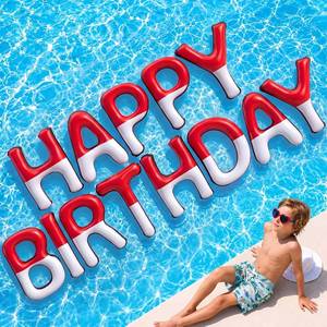 lot 2316 image: Shappy Happy Birthday Pool Floats Balloon