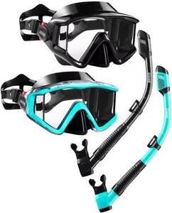 lot 2331 image: Aegend Snorkeling Gear - Anti-Fog Mask with Top Dry Valve, Panoramic