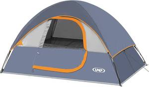 lot 2332 image: Camping Tent 2-4 Person, Waterproof Windproof with Rainfly, Easy Setup