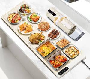 lot 2333 image: Extra Large Warming Mat for Food, 42x15, 6-Temp & 6h Timer, Silicone