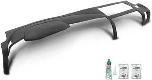 lot 2334 image: DOTCOM TPE Dash Cover for 2007-2013 Chevy SilveradoGMC Sierra - Black