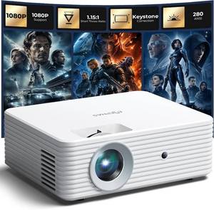 lot 2337 image: ELEPHAS Mini Projector, 1080P Support, Compatible with AndroidiOSTV.  No Pow