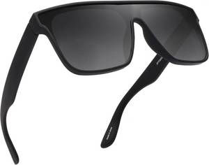 lot 2350 image: GLINDAR Oversized Polarized Square Sunglasses for Men & Women  UV400