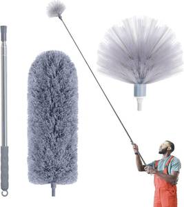 lot 2358 image: IVYROLL Cobweb Duster with Extension Pole, 100 Washable Microfiber Duster