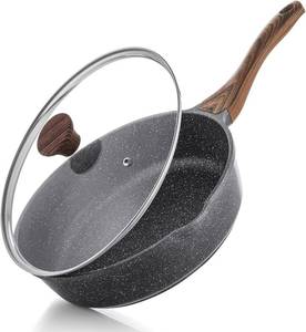 lot 2394 image: SENSARTE Nonstick Skillet, Deep Fry Pan 101112-inch with Lid, Induction
