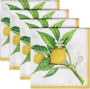 lot 2436 image: Maison d Hermine Cloth Napkins, Set of 4, 100% Cotton, 20 x 20