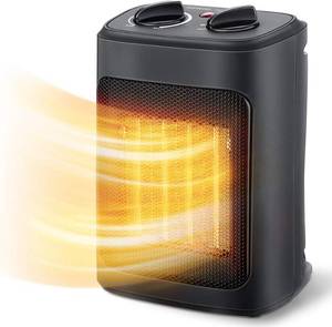 lot 2458 image: Space Heater 1500W Electric with Thermostat, PTC Fast Heating, Portable