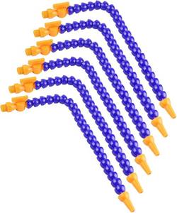 lot 2509 image: Pack of 6 Round Plastic Flexible WaterOilCoolant Pipe Hose 14PT