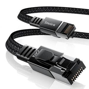 lot 2516 image: Smolink Cat 8 Ethernet Cable 50ft, 40Gbps 2000MHz RJ45 Cable, Braided SFTP
