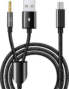 lot 2520 image: USB-C to 3.5mm Aux Cable, 2-in-1 CarHeadset Jack with PD 18W Charging