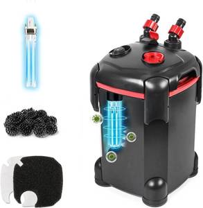 lot 2531 image: PONDFORSE Canister Filter, Aquarium Filter, Ultra-Quiet, Adjustable Flow
