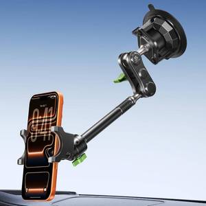 lot 2540 image: MAGIC JOHN Durable Metal Car Phone Holder, Windshield Mount, 360  Rotation