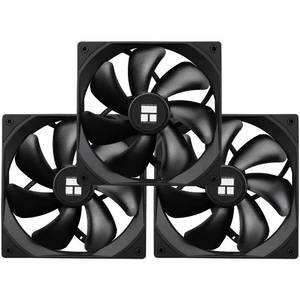 lot 2561 image: Thermalright TL-C14C X3 140mm PWM CPU Case Fan, 1500RPM, Black, 3-Pack