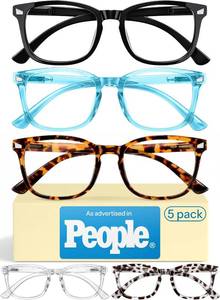 lot 2566 image: CCVOO 3.25 Reading Glasses for Women with Blue Light Filter