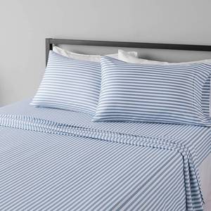 lot 2575 image: Amazon Basics Lightweight Microfiber 4-Piece Sheet Set, Queen, Deep Pockets