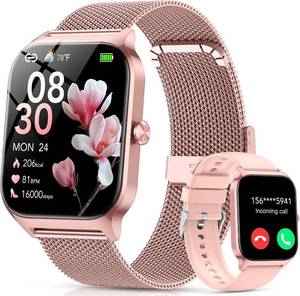 lot 2593 image: Smart Watch for Women, CallAI Voice, 1.85 HD, 120 Modes, IP68