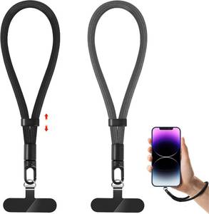 lot 2598 image: Phone Lanyard 2-Pack Adjustable Cell Phone Strap with Tether Tabs