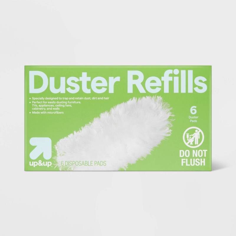 lot 2075 image: 2 Boxes - Duster 360 Refills - Original - 12ct - up&up Microfiber, Multipurpose, Multi-Surface - Retail $14