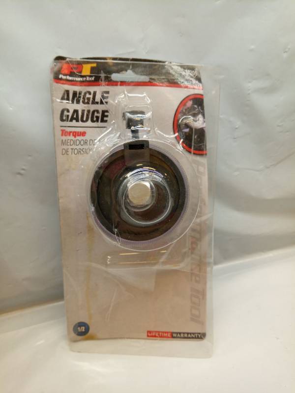 lot 2078 image: Performance Tool M205 12-Inch Torque Angle Gauge Tool  360 Degree Angle Scale - Retail $30