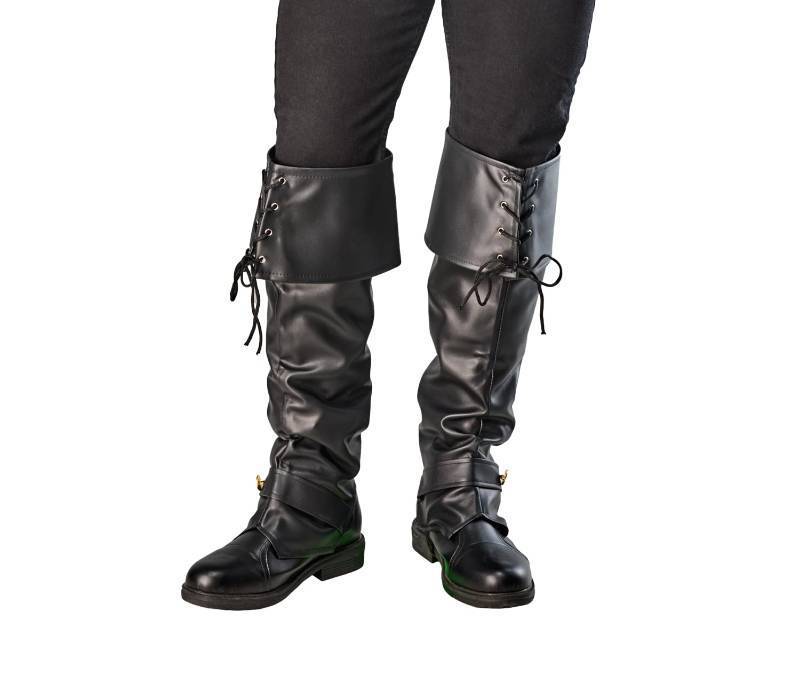 lot 1137 image: Rubies Pirate Boot Covers for Adults, Mens One Size - Retail $22
