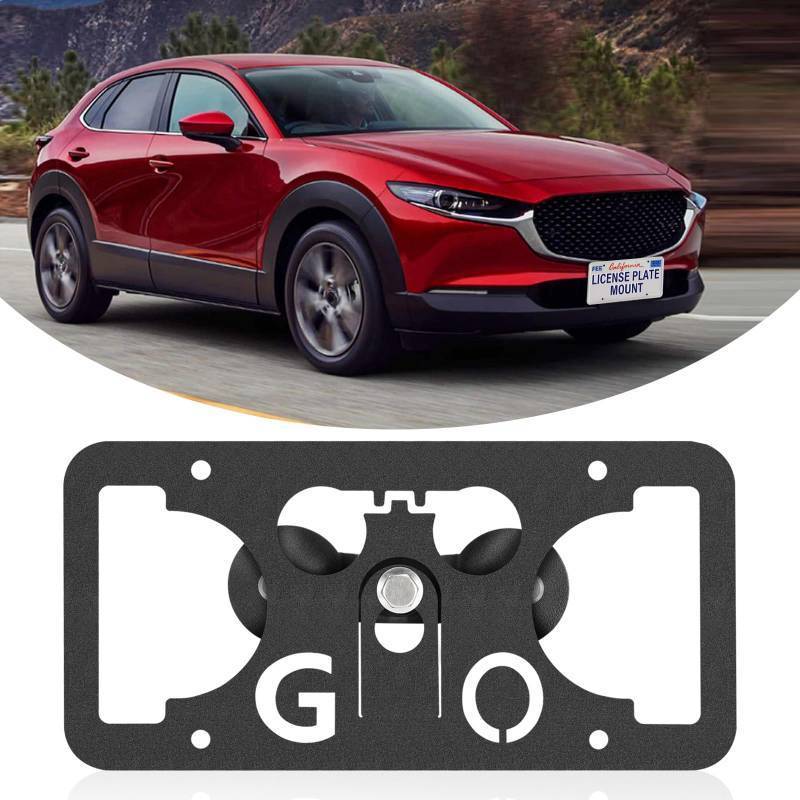 lot 1018 image: BIINFLY No Drill Front LicenseCompatible with Mazda CX-50 2023-2024 Mazda CX-30 2020-2024 Mazda CX-50 2020-2024 No Drill License Plate Mount Car Plate Frame Car Plate Holder Retail. $59.99