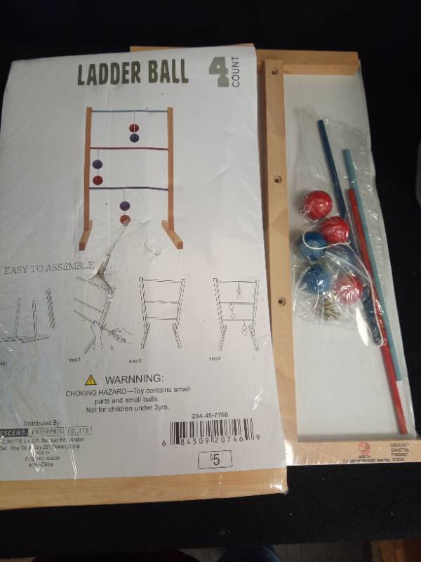 lot 1052 image: 2x. Ladder Ball Game Set - 4 Count - Retail $10