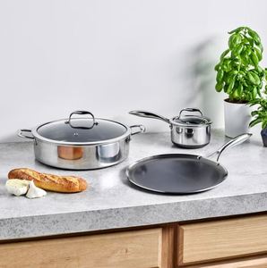 Hexclad 5-piece Hybrid Cookware Set - Retail: $349