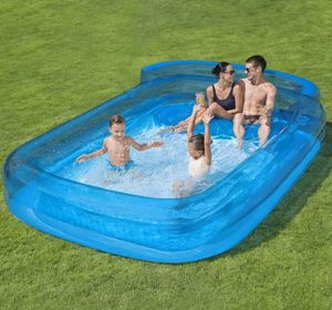lot 1035 image: H2OGO Inflatable Family Lounge Pool - Retail $30