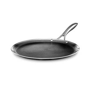 lot 1027 image: HexClad 12 Hybrid Nonstick Griddle Pan, BBQ, Dishwasher and Oven Safe - Retail $139