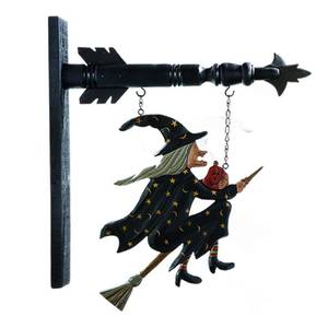 lot 1059 image: Flying Witch on Broomstick Arrow Hanging Decoration - Retail $39