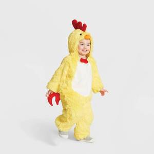 lot 1067 image: Toddler Plush Chicken Halloween Costume Jumpsuit - Hyde and EEK Boutique 18-24 Months - Retail $25