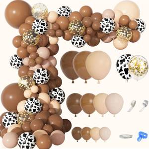 lot 1113 image: 170Pcs Cowboy Balloon Garland Arch Kit for Birthday Boy Baby Shower - Retail $10