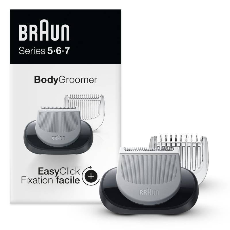 lot 2040 image: Braun EasyClick Body Groomer Attachment for Series 5, 6 and 7 Electric Razor, Compatible with Electric Shavers 5018s, 5020s, 6075cc, 7071cc, 7075cc, 7085cc, 7020s, 5050cs, 6020s, 6072cc, 7027cs Retail $11.29