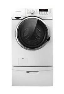 lot 16 image: Samsung PowerFoam VRT Front Load Clothes Washer WF405ATPAWR - Retail $900