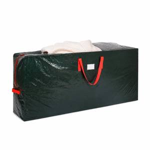 lot 136 image: KRYSTY Christmas Tree Storage Bag - Fits Up to 9 Ft Xmas Holiday Tree, Zippered Bag, Carry Handles, Durable Waterproof Material, Protects Against