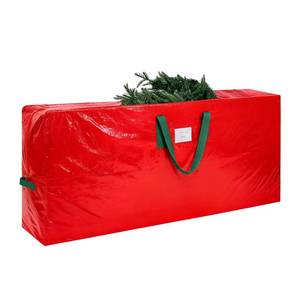 lot 146 image: KRYSTY Durable Large Christmas Tree Storage Bag,Fits Up to 9 ft Artificial Trees,Heavy Duty Zipper&Reinforced Handles For Christmas Tree Bag,Protects Against Dust,Moisture & Damage,Red