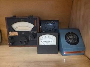 lot 23040 image: Rawson, Weston, and Unknown Brands Milliamperes Meter, Amperes R.F. Meters