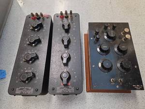 lot 23043 image: General Radio Co Decade Resistor Boxes Set w Bridge Box - Model I432-J