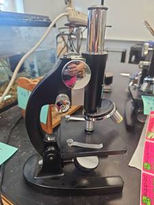 lot 23070 image: Graff Apsco Compound Microscope w Illuminator - Lot of 2