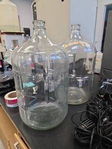 lot 23080 image: 2 Gallon Glass Carboy Bottles - Set of 2